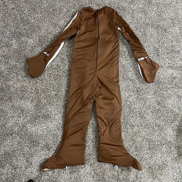 SOLD Kids Christmas Gingerbread Man Costume 2 piece Halloween Foam Head Youth S - Picture 7 of 16